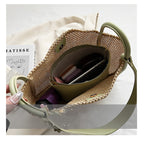 Personalized Contrast Color Summer Commuter Bag Shoulder Weave