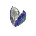 Metal Shark Head Rhinestone Funny Party Clutch