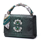 Women's Autumn And Winter Fashion One-shoulder Diagonal Diamond hand Bag