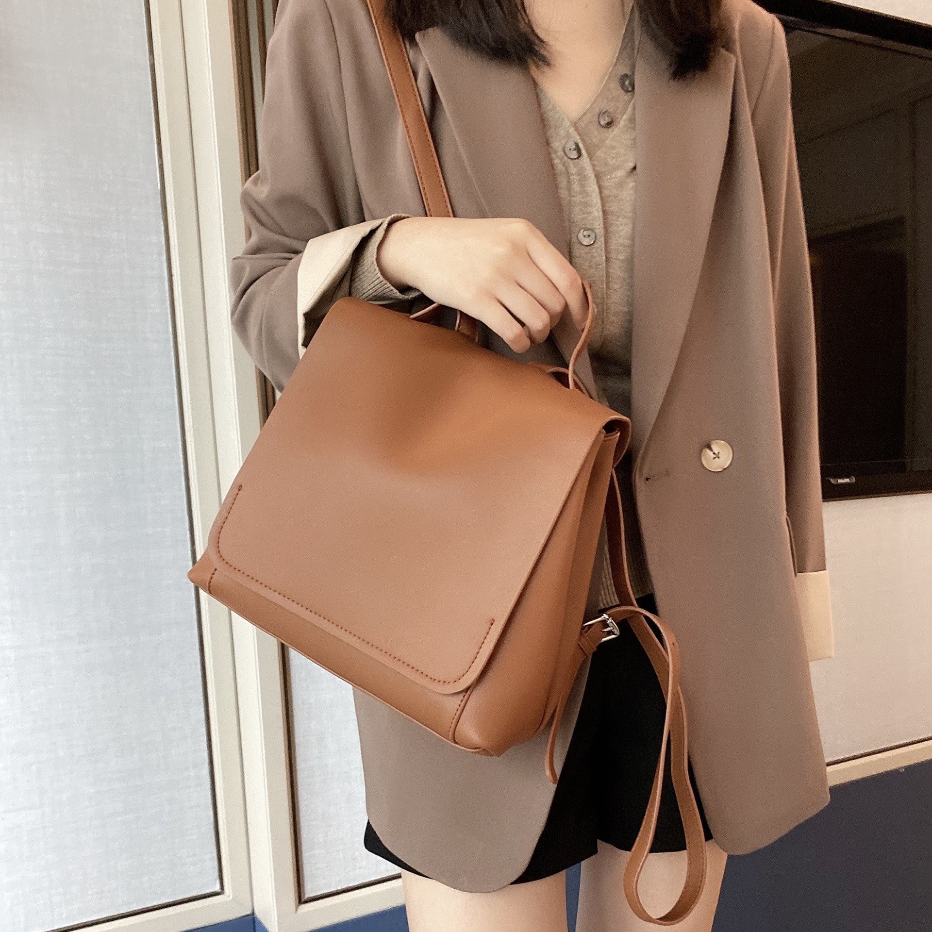 Simple Style All Match Backpack