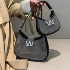 Chain One Shoulder Rhinestone King Bag Portable Women's Bag