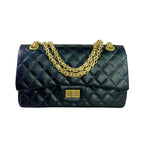 New Top Layer Cowhide Bursting Cracked Rhombus Women's shoulder Bag