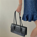 Summer Fashion Oil Wax Leather Portable Shoulder Bag