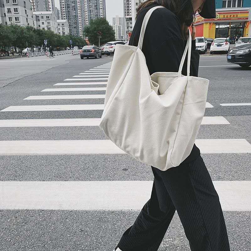 Canvas Bag Female shopping Shoulder Bag Portable