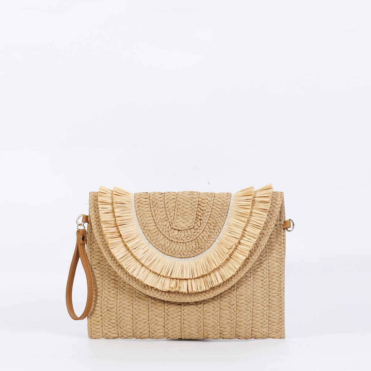 Small Hand Bag Straw Envelope