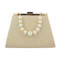European And American Pearl Chain handBag Sheepskin Pattern