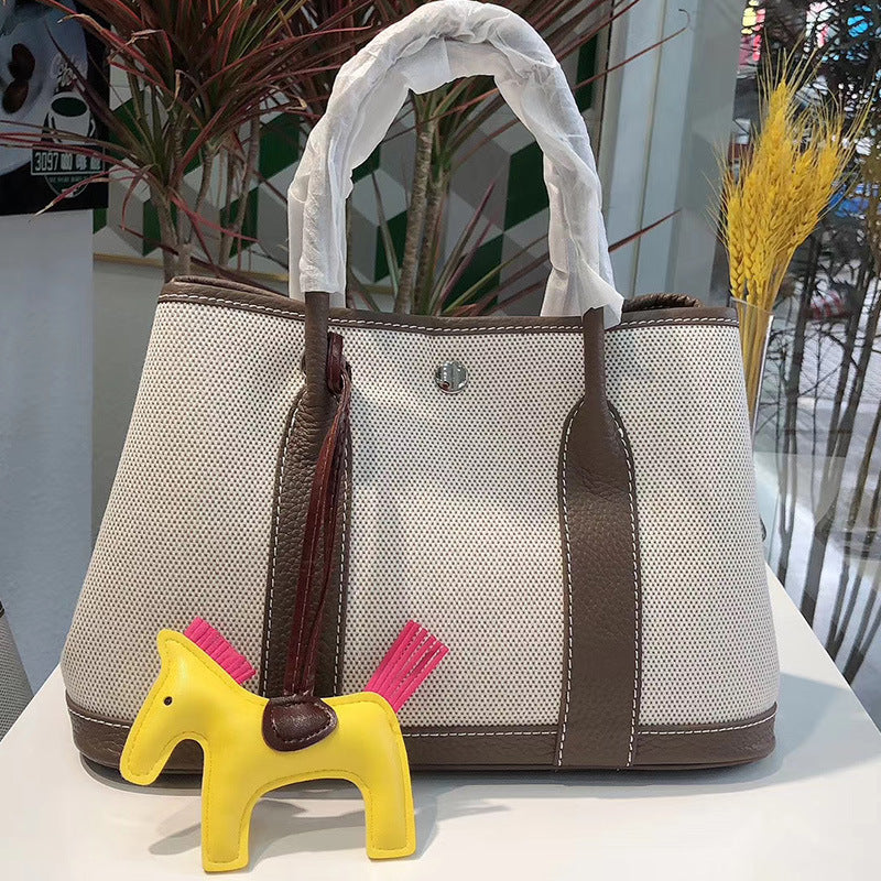 New Women's Bag Shoulder Crossbody Tote Bag Versatile Canvas Tote Bag Portable Shopping Bag Bucket Bag