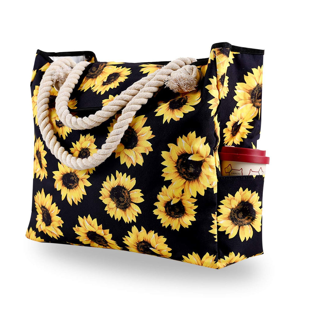 Large Capacity shoulder bag Fashion Print Women's Canvas Beach Bag