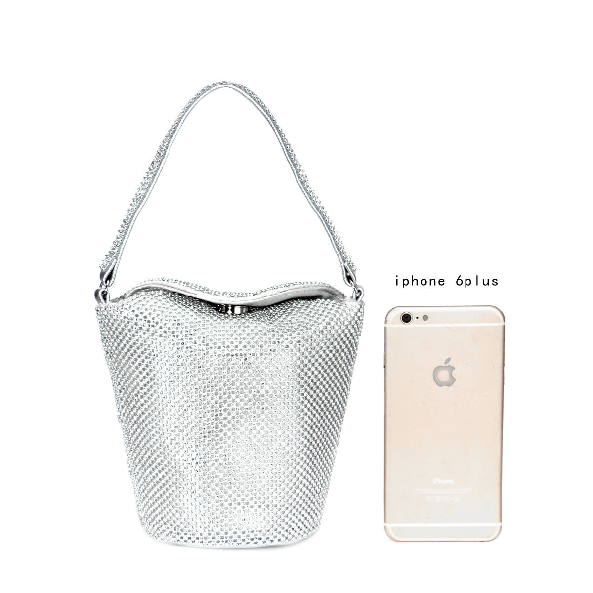 Cross-border New European And American Diamond Encrusted Dinner Bag
