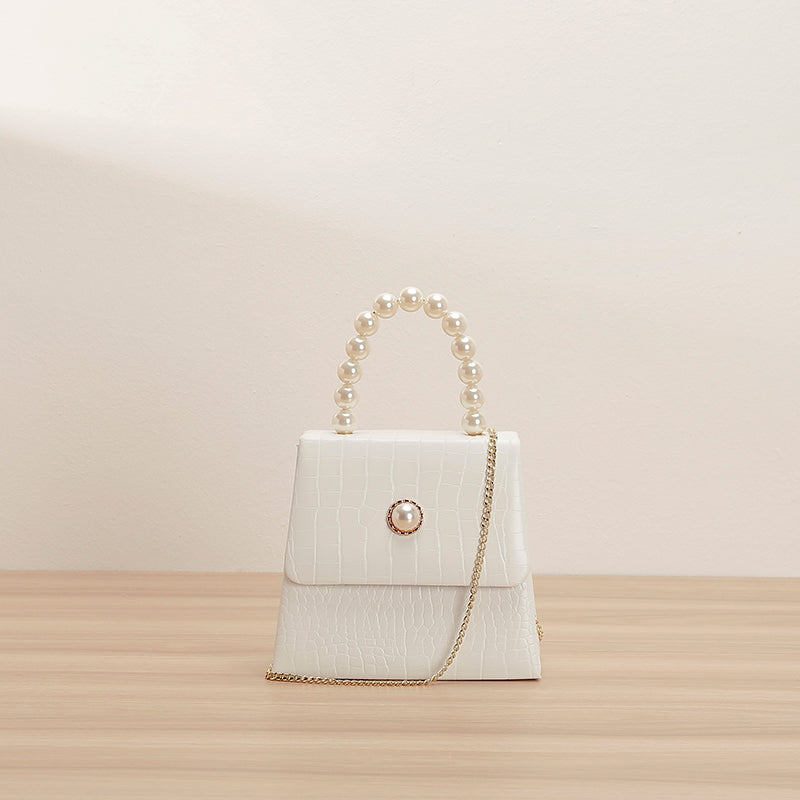 Pearl portable simple small square bag
