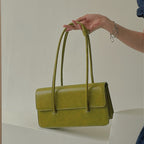 Summer Fashion Oil Wax Leather Portable Shoulder Bag