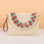 Small Hand Bag Straw Envelope