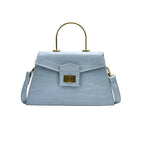 Stylish crocodile-print handbag