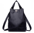 PU leather bucket bag pack