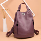 PU leather bucket bag pack