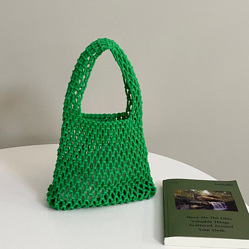 Handwoven Fashion Versatile Mesh Beach shoulder Bag