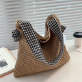 Ins Ethnic Style Straw Woven One Shoulder Cute Bow Bag