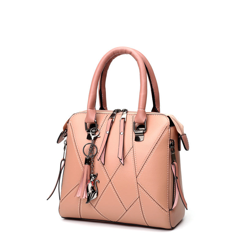 Four-piece Female Bag With Tassel Portable Picture handBag