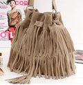 Women bag tassel shoulder bag foreign trade ladies bag Europe and the United States trend shoulder bag