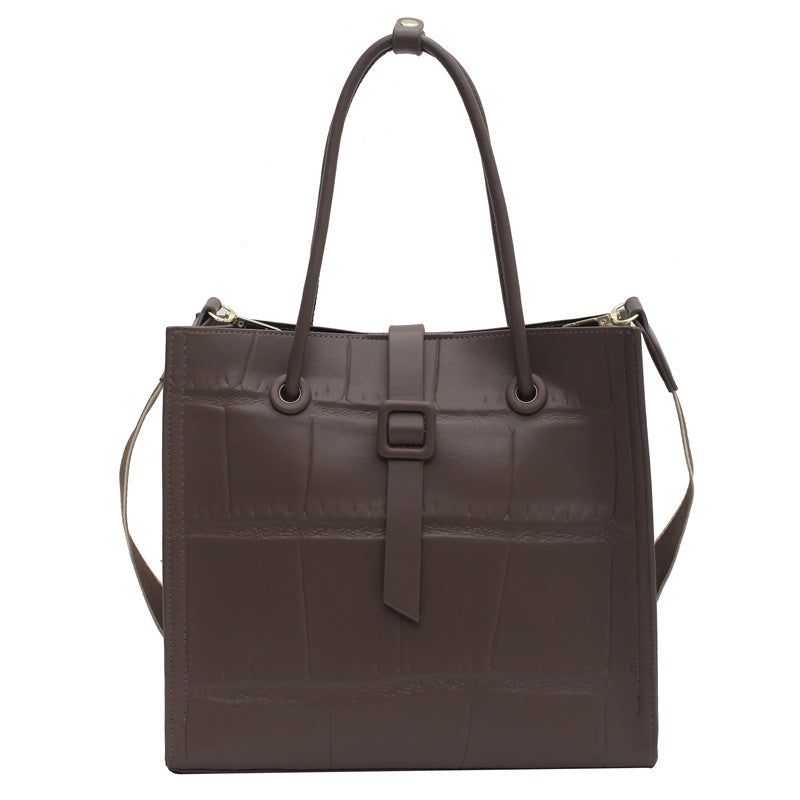 Pu Texture Portable Simple Large Capacity shoulder Bag
