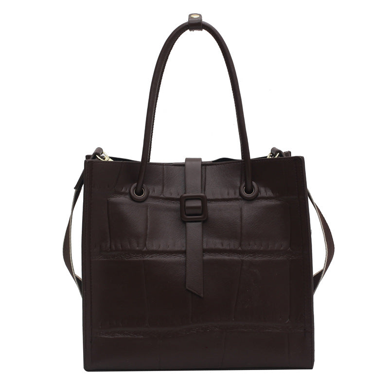 Pu Texture Portable Simple Large Capacity shoulder Bag