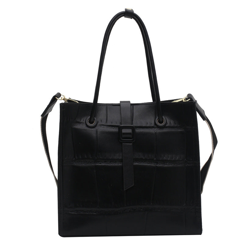 Pu Texture Portable Simple Large Capacity shoulder Bag