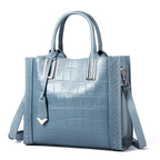 Pattern Woven Handbag Women Leather shoulder bag
