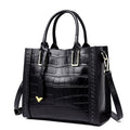 Pattern Woven Handbag Women Leather shoulder bag