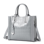 Pattern Woven Handbag Women Leather shoulder bag