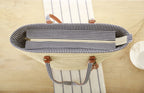 Simple One-shoulder Woven Tassel Pendant Beach Bag