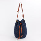 Bag Women New Net Red Same Paragraph Straw Bag Bucket Shoulder Messenger Beach Bag Simple Ins Wind Female Bag