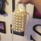 Beaded Bag, Pearl Bag, Single-Shoulder Messenger mini Bag