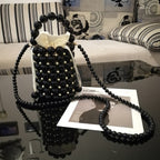 Beaded Bag, Pearl Bag, Single-Shoulder Messenger mini Bag
