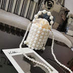 Beaded Bag, Pearl Bag, Single-Shoulder Messenger mini Bag