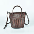 Woven Bucket Shoulder Messenger handBag