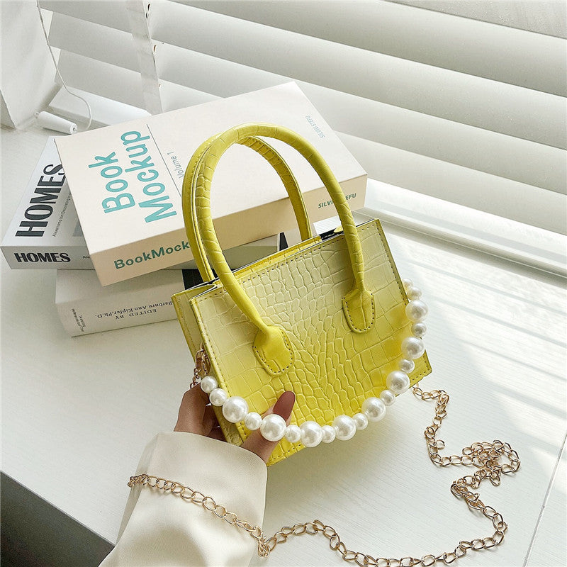 Gradient Korean Simple Pearl Handbag Shoulder Bag