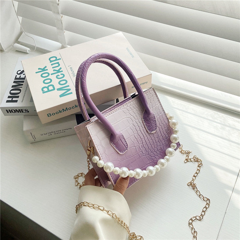 Gradient Korean Simple Pearl Handbag Shoulder Bag