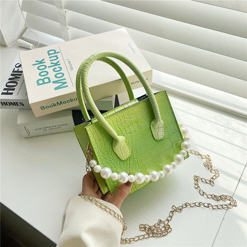 Gradient Korean Simple Pearl Handbag Shoulder Bag