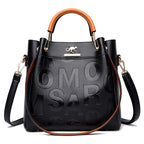 Western Style Soft Leather Embossed handBag