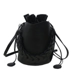 Trendy Fashion Net Red Bucket Bag Niche Design Diagonal Cross Ocean Shoulder Bag Casual Female Bag