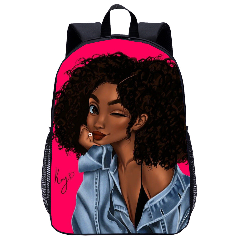 Girl Student School Bag Child