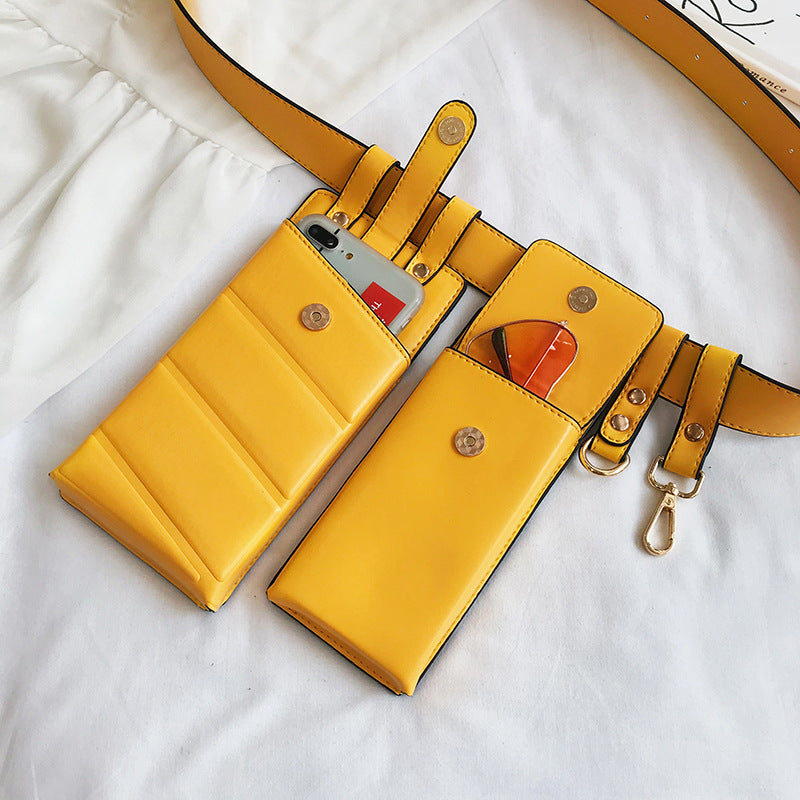Mobile phone bag handbags new fashion pockets female tide new version of the shoulder bag personality girl small bag