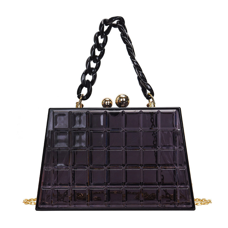 Fruit Color Literary Acrylic Portable Small Satchel