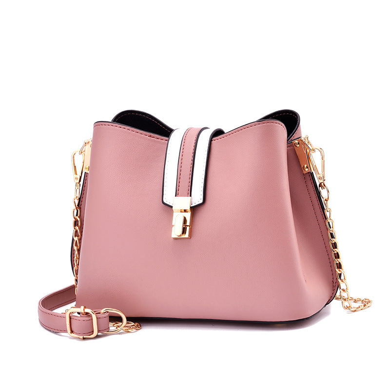 Simple portable ladies shoulder bag