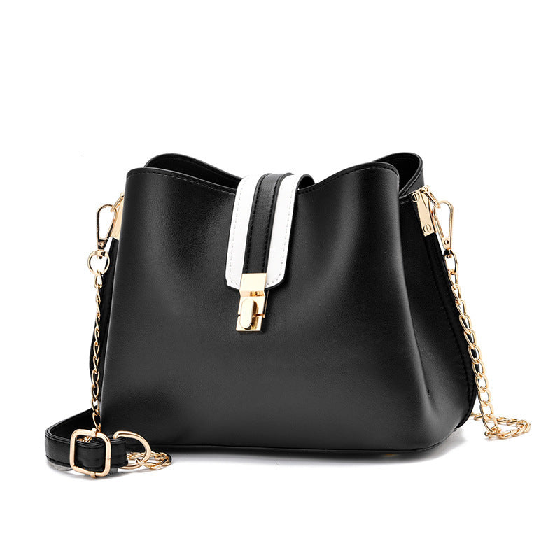 Simple portable ladies shoulder bag