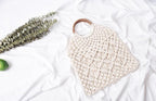 Portable fishing net woven bag handbag