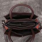 Hand-rubbed color handbag