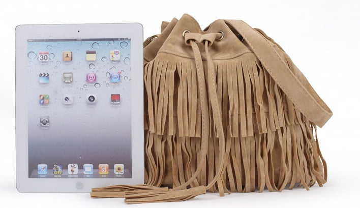 Women bag tassel shoulder bag foreign trade ladies bag Europe and the United States trend shoulder bag
