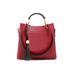Tassel bucket big shoulder bag
