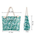 Large Capacity shoulder bag Fashion Print Women's Canvas Beach Bag